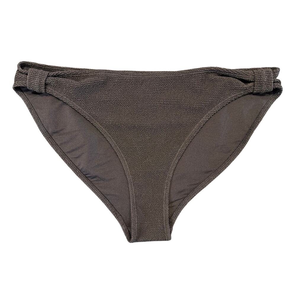 & Other Stories Bikini Bottom Textured Moderate Coverage, Black, Women's Size 8